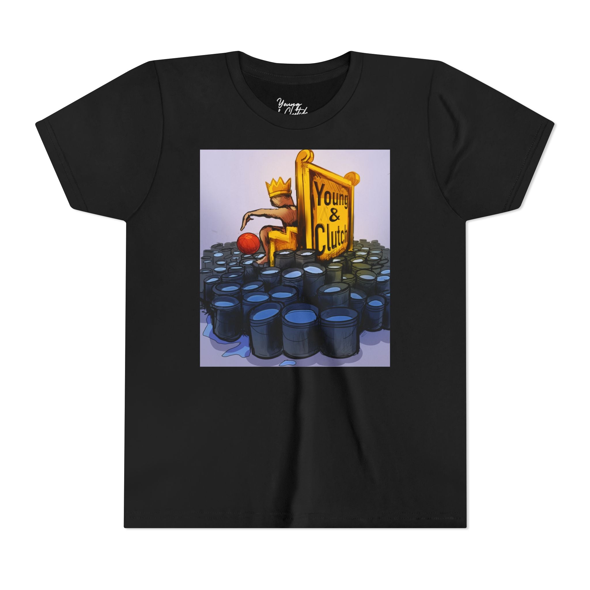 Youth Short Sleeve Tee Young & Clutch Throne of Buckets