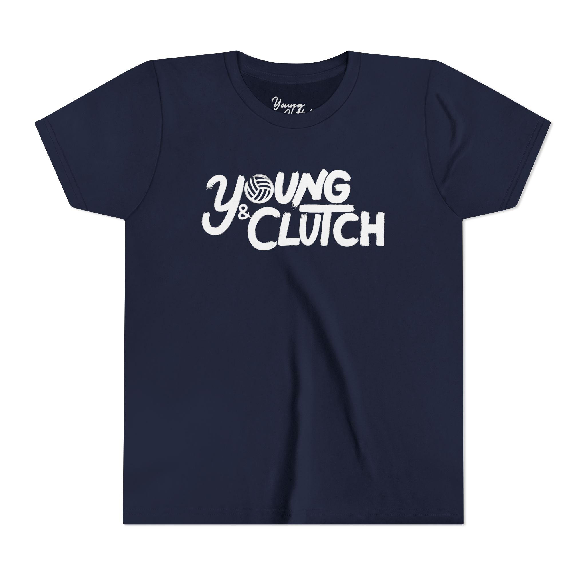 Youth Short Sleeve Tee - Young & Clutch Volleyball T-Shirt for Trendy Kids