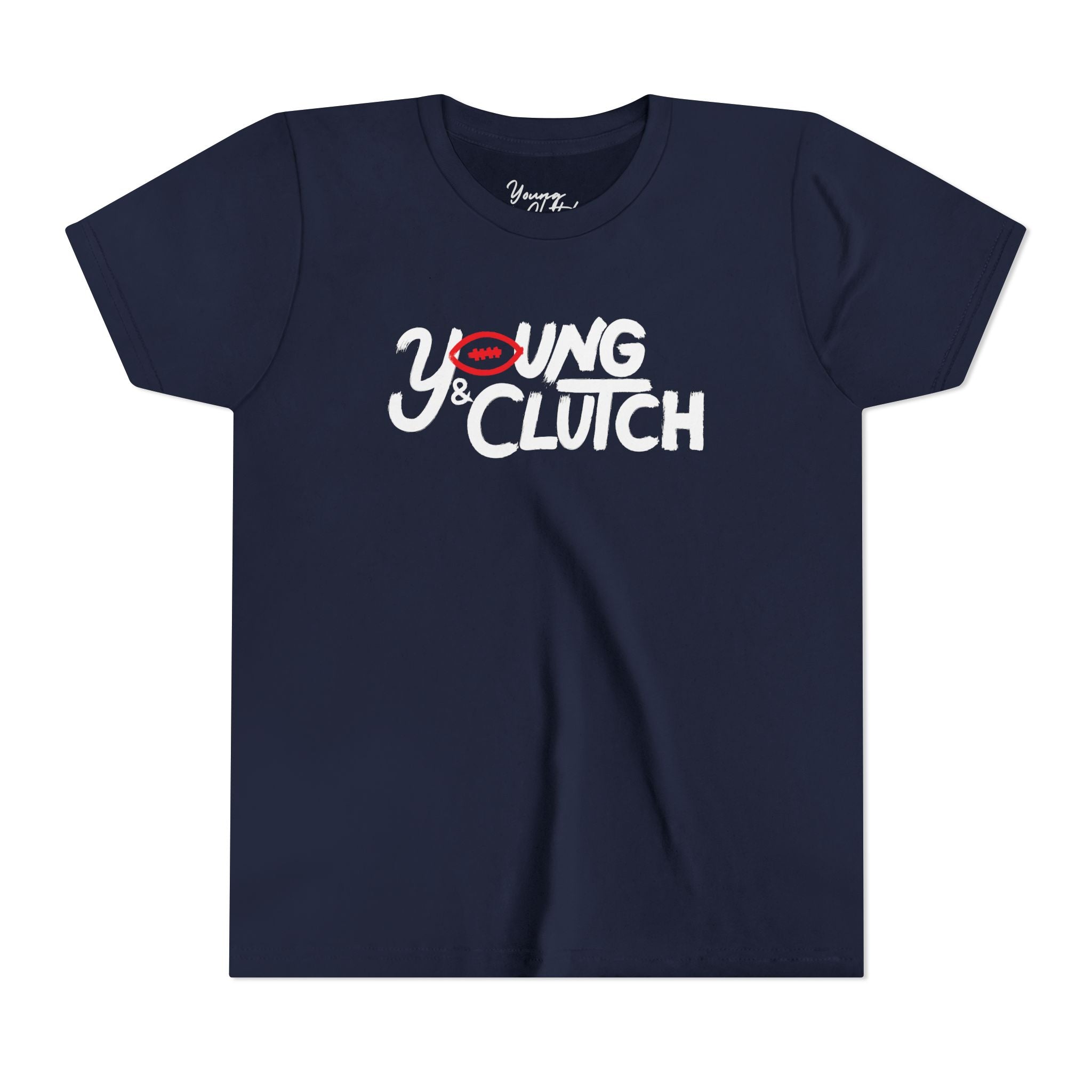 Youth Short Sleeve Tee - Young & Clutch Football - No Goal Post