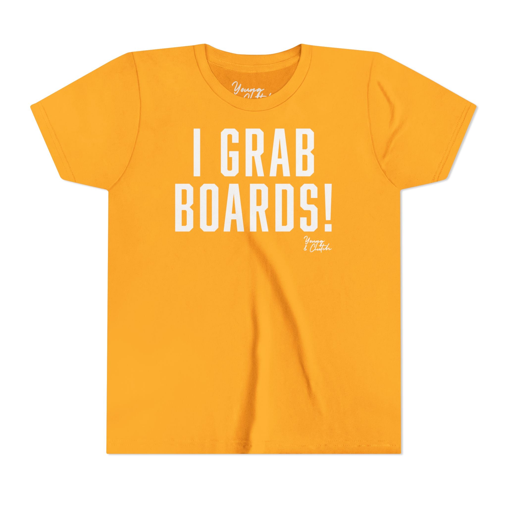 Youth Short Sleeve Tee Young & Clutch  I Grab Boards