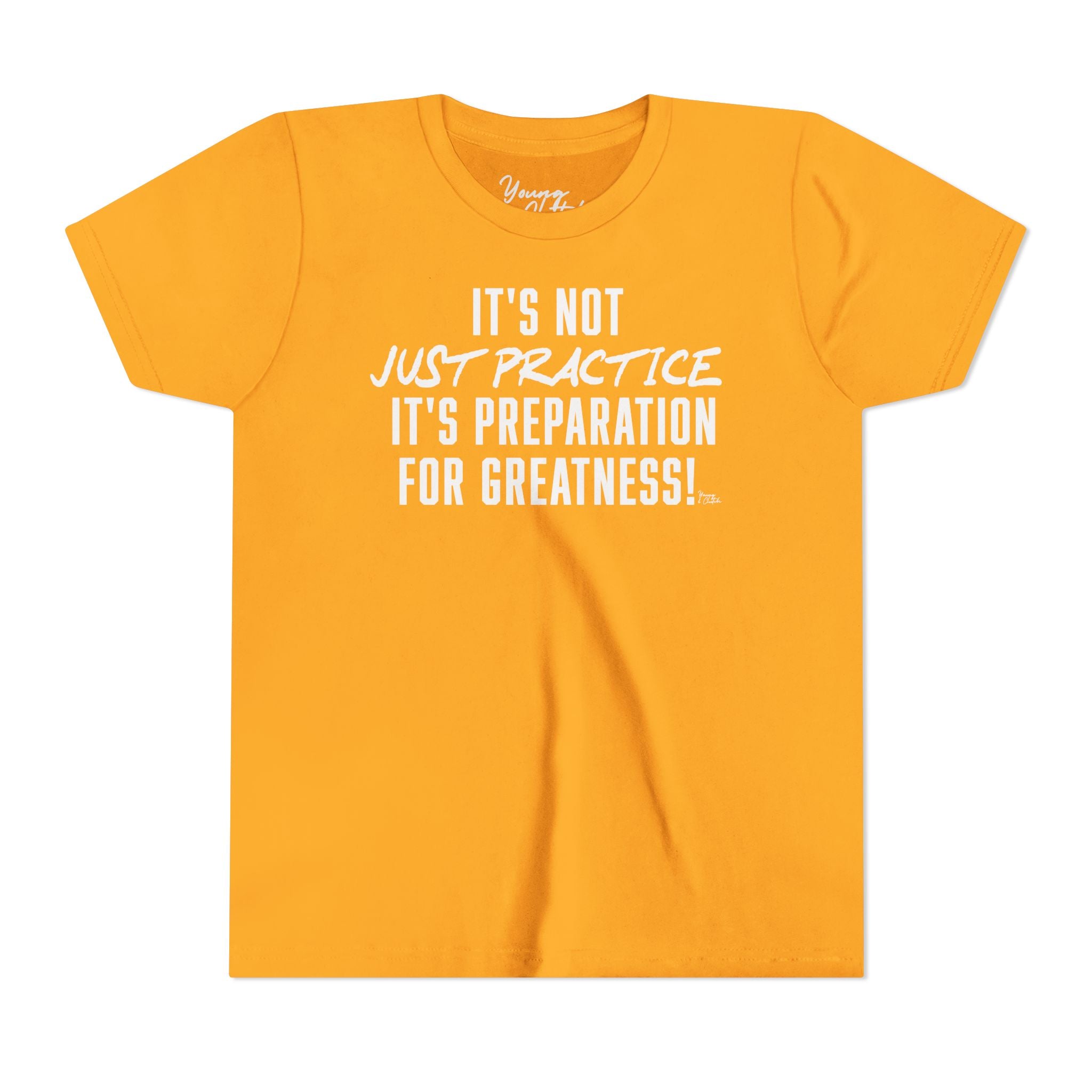Youth Short Sleeve Tee Young & Clutch It's not just Practice