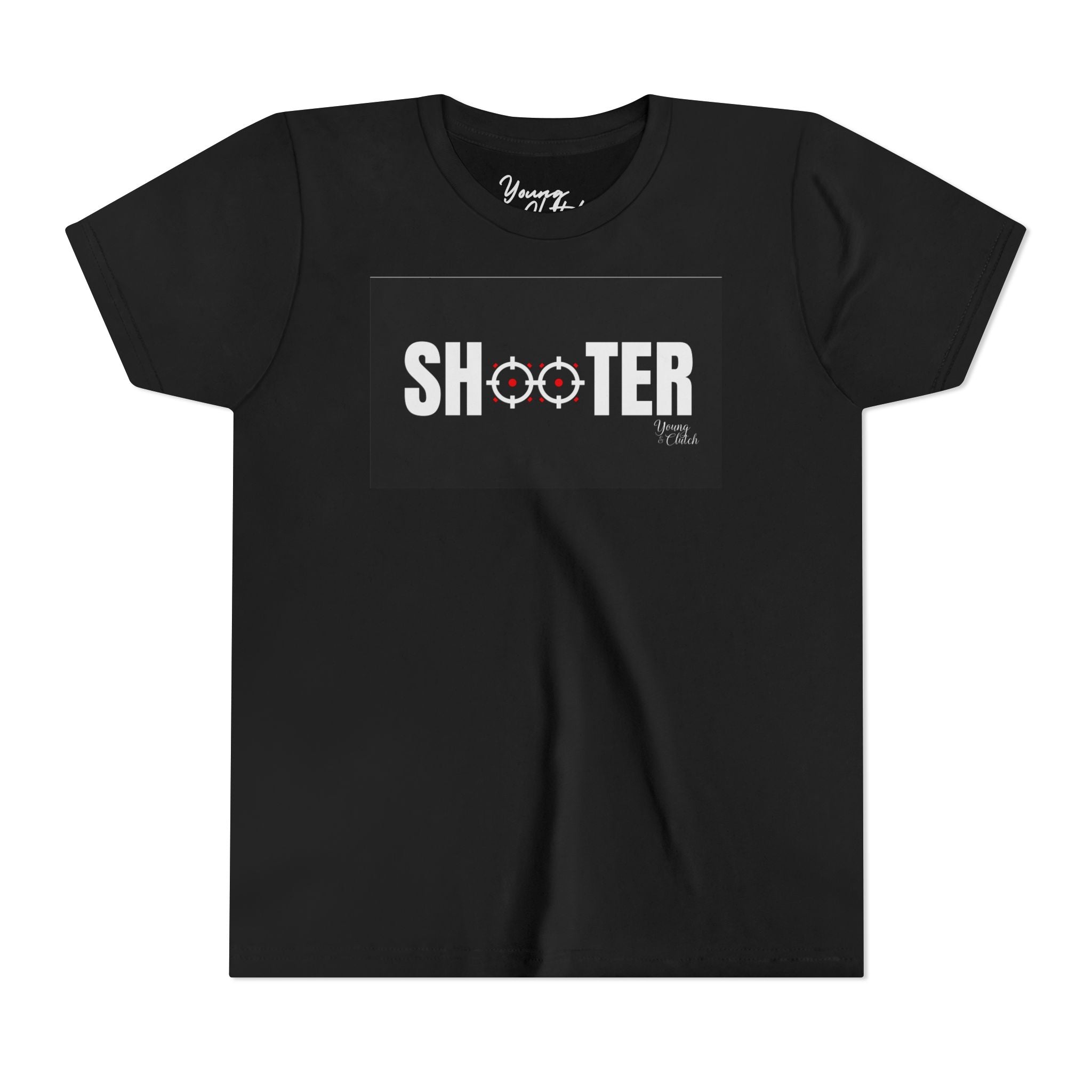 Youth Short Sleeve Tee Abstract Young & Clutch Shooter
