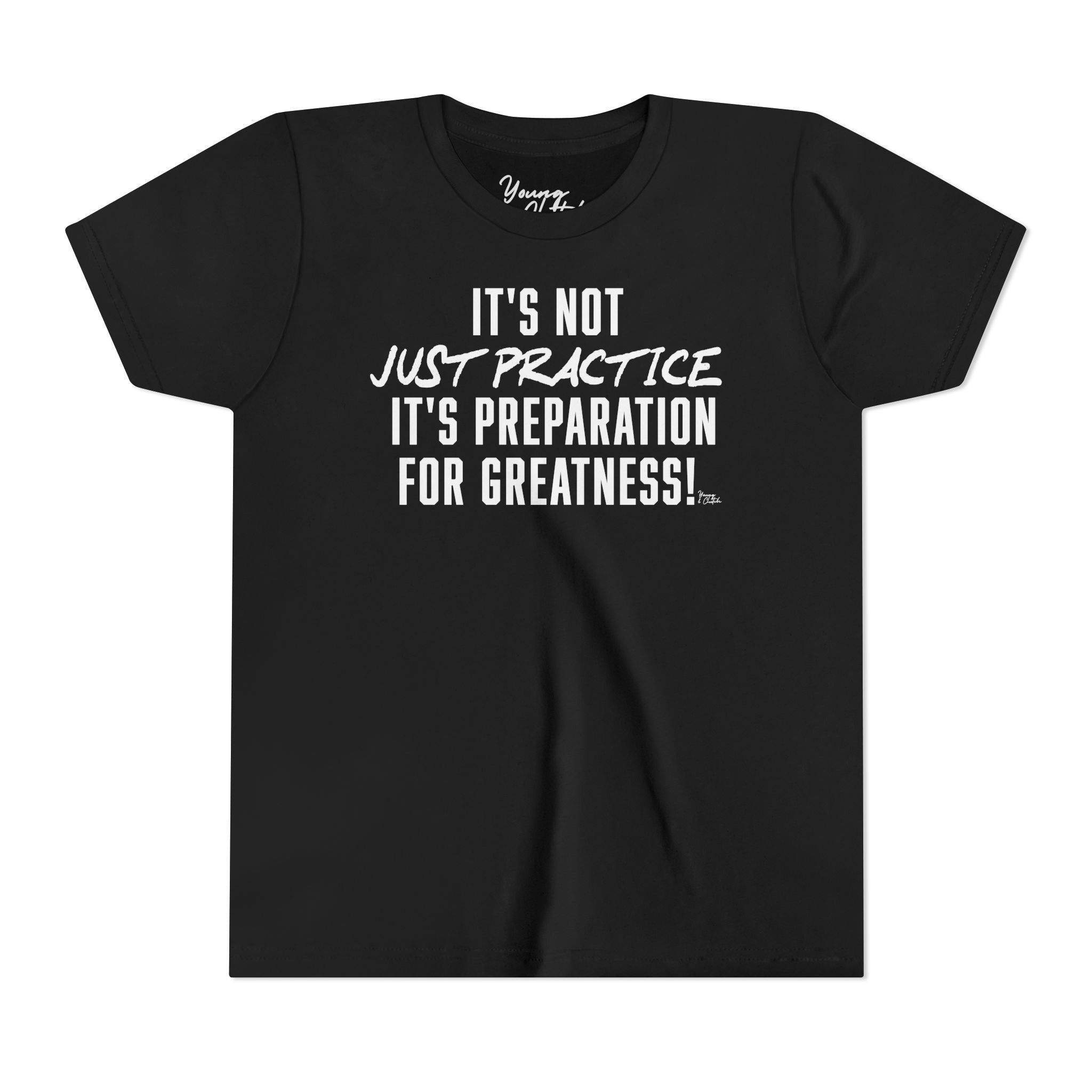 Youth Short Sleeve Tee Young & Clutch It's not just Practice