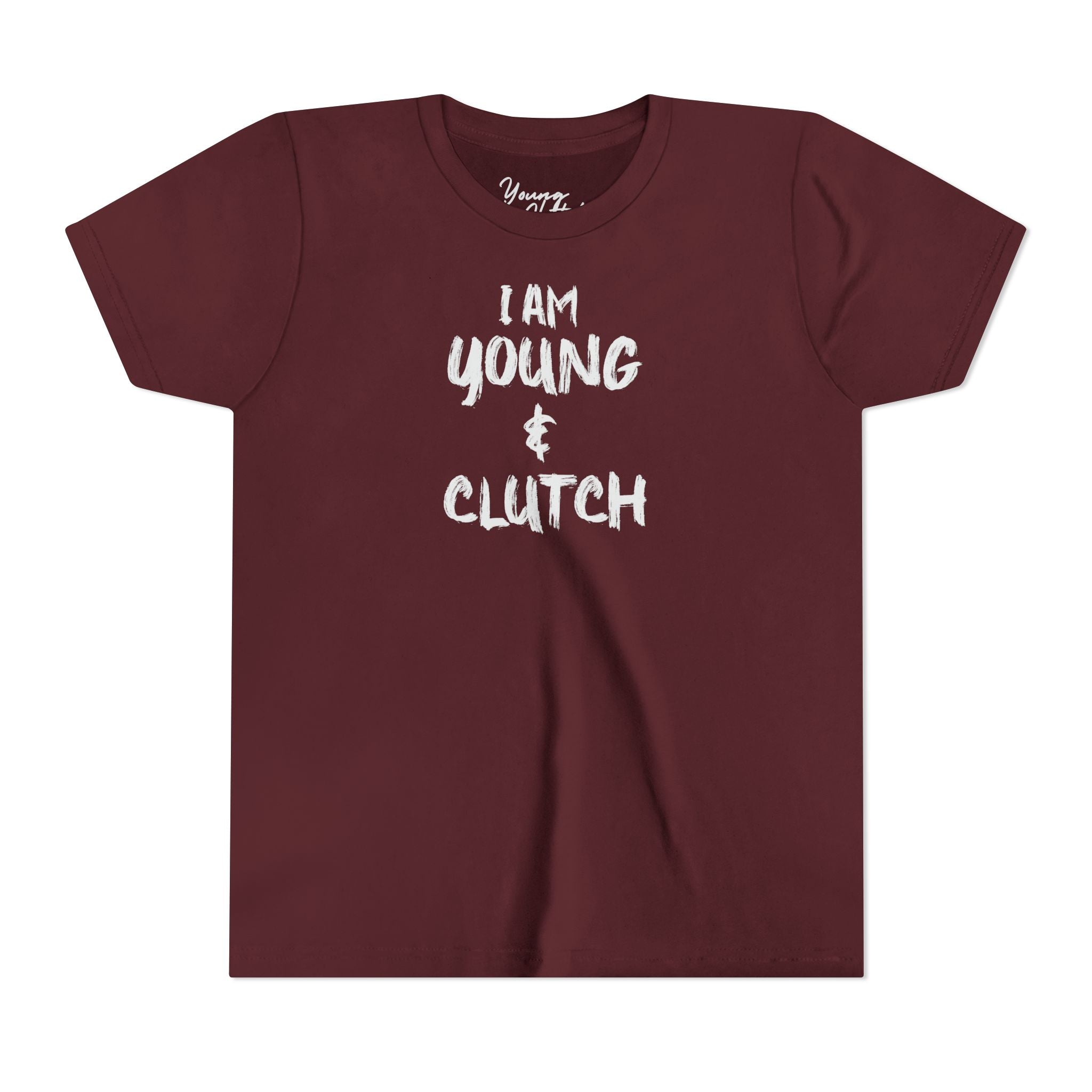 Youth Short Sleeve Tee I Am Young & Clutch