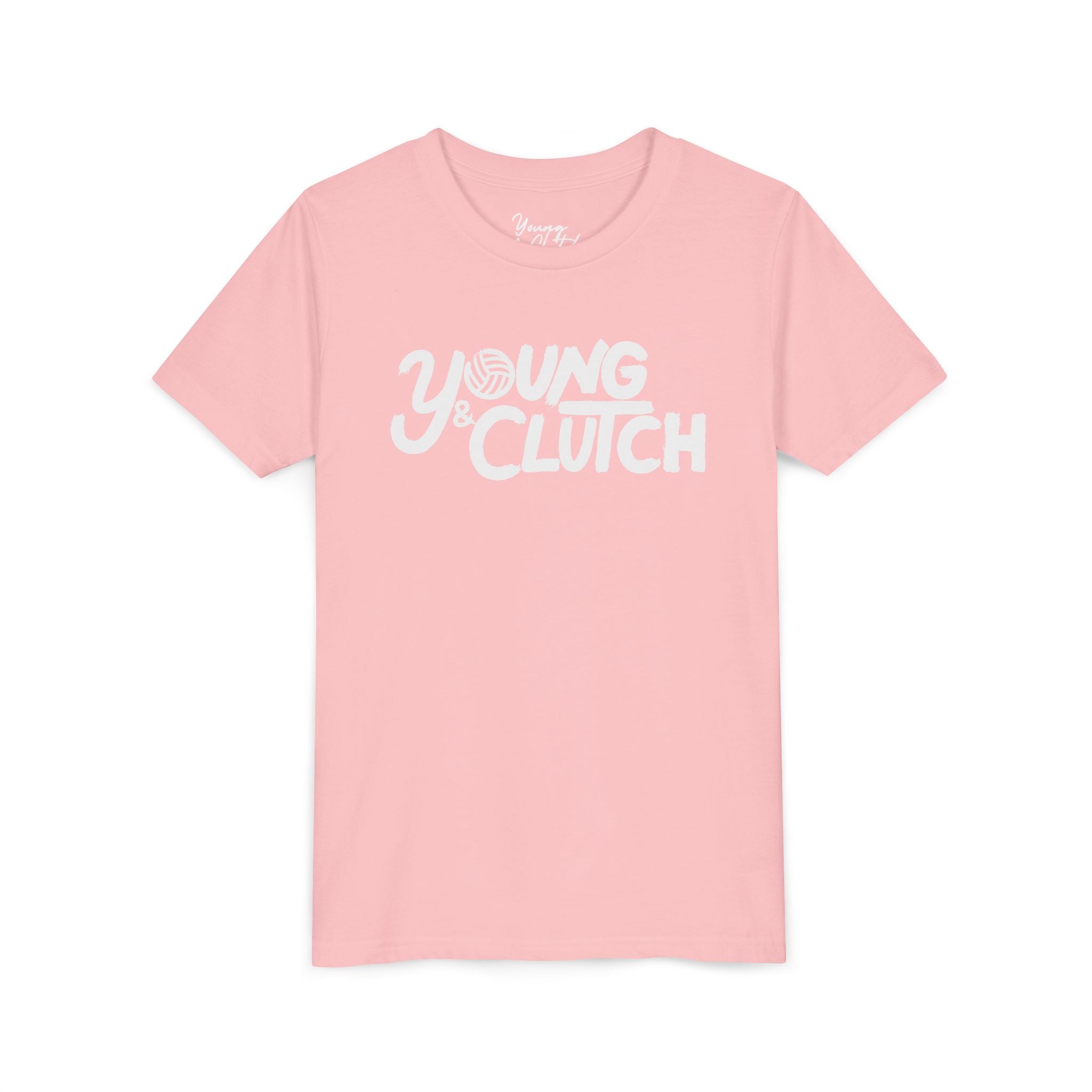 Youth Short Sleeve Tee - Young & Clutch Volleyball T-Shirt for Trendy Kids