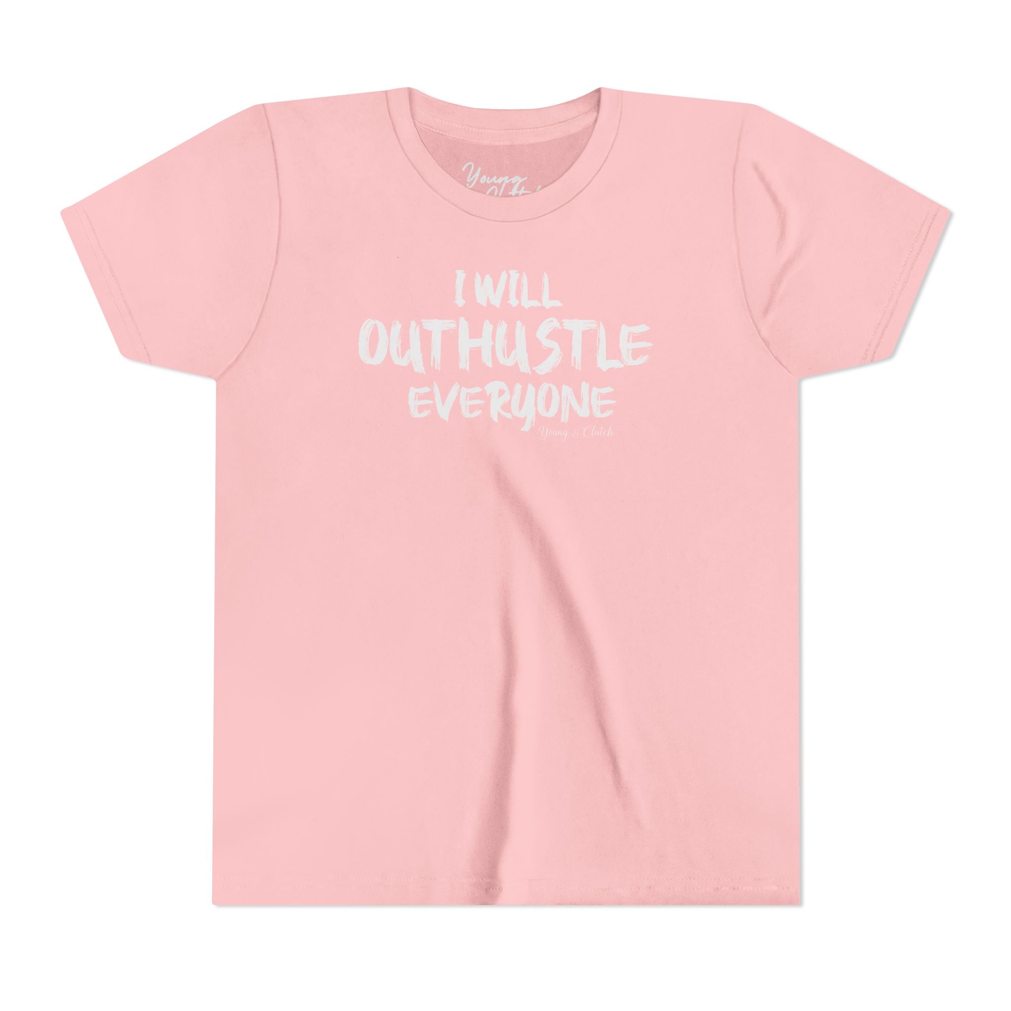 Youth Short Sleeve Tee Young & Clutch Outhustle Everyone