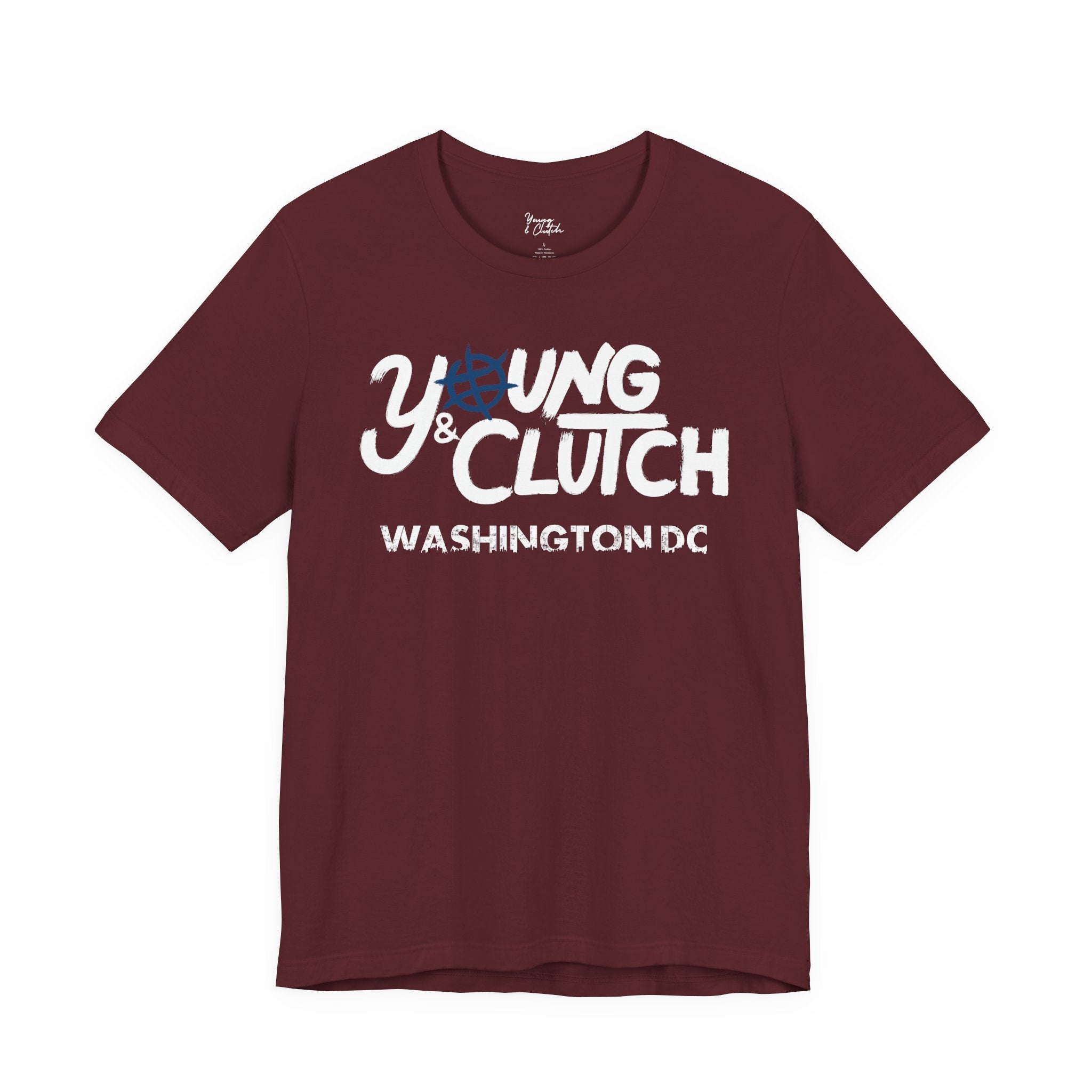 Young & Clutch Washington DC  Basketball T-shirt (Adult size)