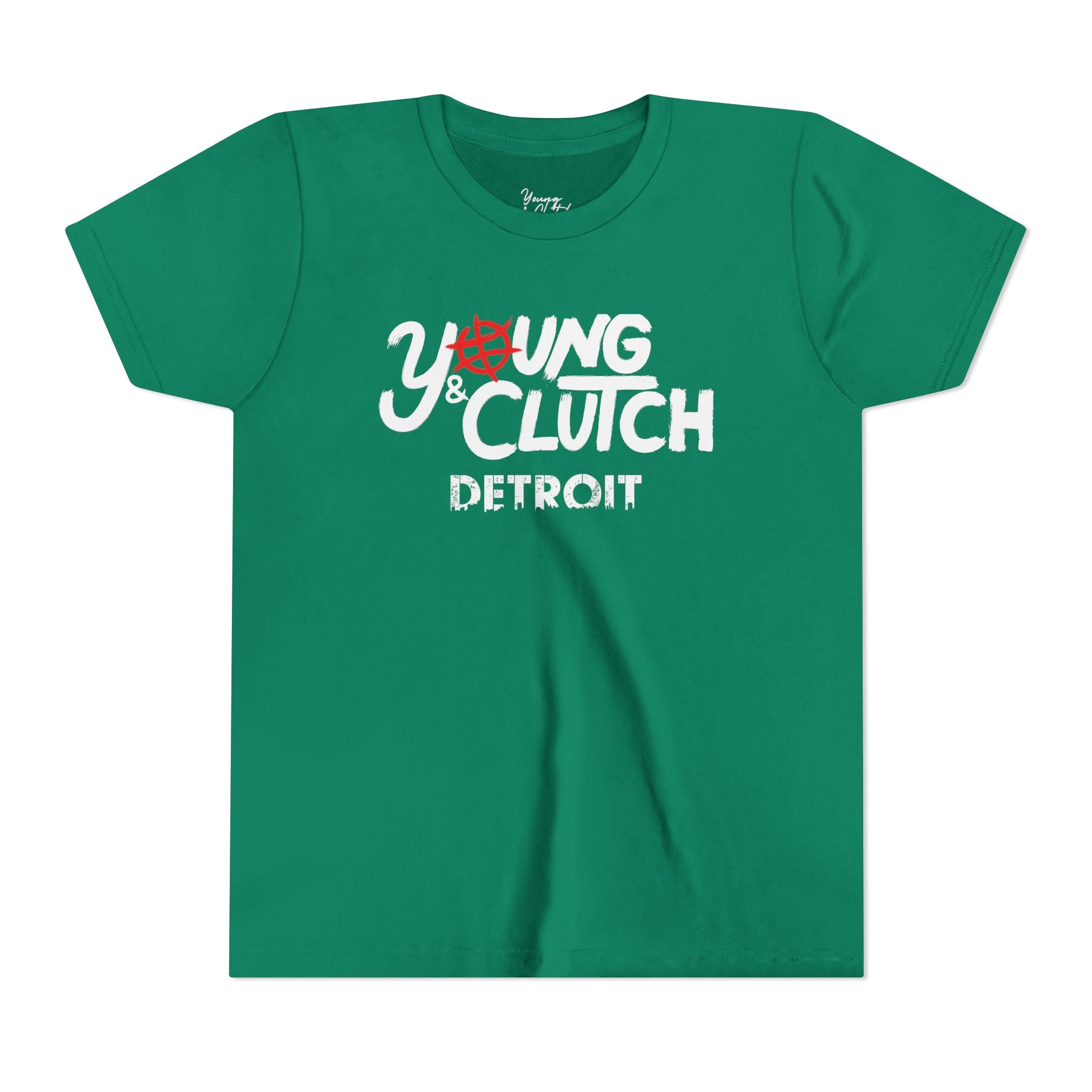 Youth Short Sleeve Tee - Young & Clutch Detroit Basketball T-Shirt